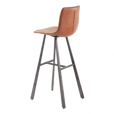 TABURETE ALTO DE PIEL TRAC