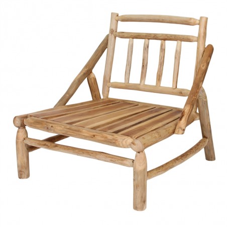 SILLÓN DE MADERA CON COJINES THAOLY