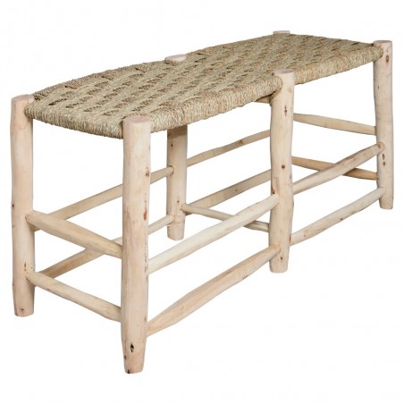 BANCO DE MADERA Y FIBRA NATURAL BÉLGICA