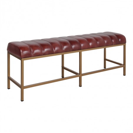 BANCO DE METAL Y PIEL ASONDY