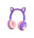 Auriculares Inalámbricos Niñ@s Bluetooth Orejitas con Huella Violeta
