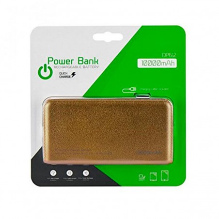 Power bank DP612 10000 mAh batería externa oro