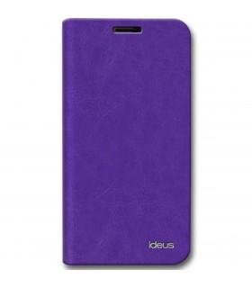 Funda de piel tipo libro CABQ5HDLEABOPU para BQ Aquaris 5 HD púrpura