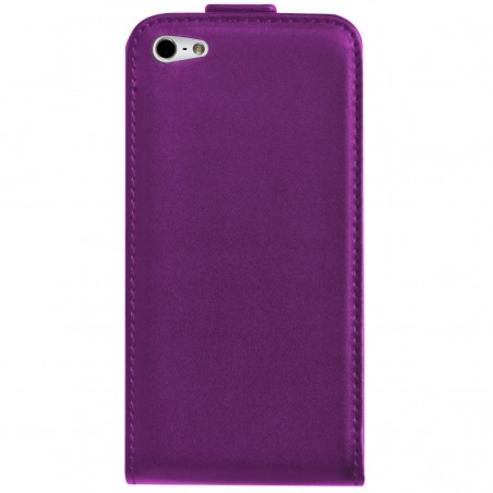 Funda de piel lila para Apple iPhone 4S