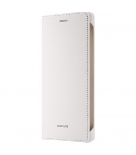Funda piel tipo libro original para Huawei P8 Lite Blanco