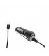 Cargador de coche micro-USB Negro de 1200 mAh