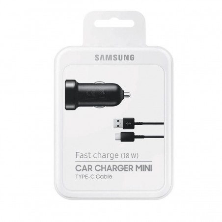 Cargador de coche USB-C Samsung Quick Charge 18W Negro LN930U