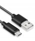 Cable de datos USB tipo C negro