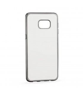 Carcasa Huawei P10 híbrida (bumper+trasera) efecto metálico negra