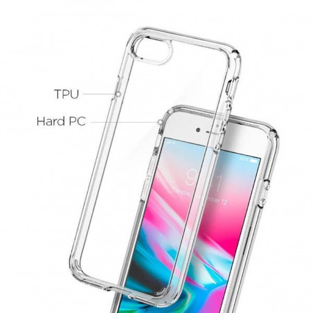 Carcasa iPhone 7 Plus/8 Plus (Bumper + Trasera) Transparente