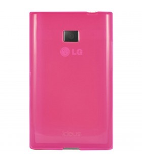 Funda TPU ideus COL3TPUSKFU para tu LG Optimus L3 fucsia