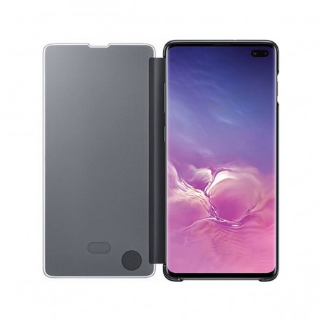 Funda Samsung Galaxy S10 Plus Clear View Negro SM-G975