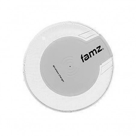 Base de carga inalámbrica QI blanca con receptor para Android