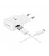 Cargador de red original Samsung Carga Rápida Micro-USB (EP-TA20EWE + cable DCU4AWE 2A) con blister Blanco