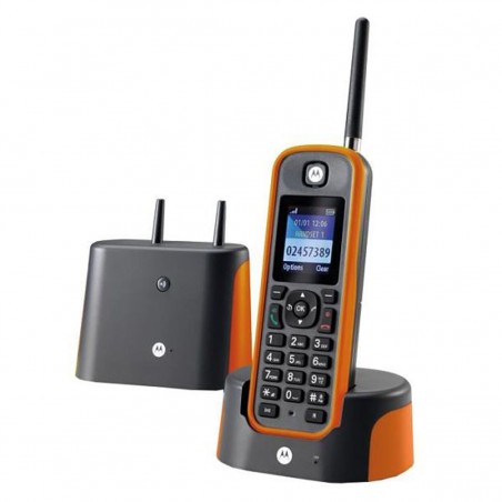 DECT Motorola O201 naranja IP67 de largo alcance