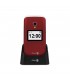 Doro 2424 Teléfono Móvil Tapa Rojo/Blanco