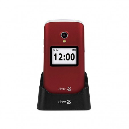 Doro 2424 Teléfono Móvil Tapa Rojo/Blanco
