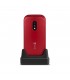 Doro 6040 Teléfono Móvil con Tapa Dual SIM Rojo (Red/White)