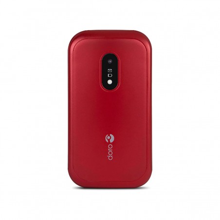 Doro 6040 Teléfono Móvil con Tapa Dual SIM Rojo (Red/White)