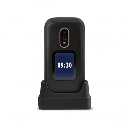 Doro 6060 Teléfono Móvil con Tapa Dual SIM Negro