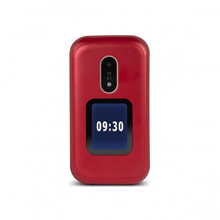 Doro 6060 Teléfono Móvil con Tapa Dual SIM Rojo