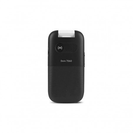 Doro 7060 Telefono Movil con Tapa 4G Negro/Blanco
