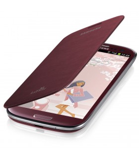 Funda flip Samsung EFC-1G6RR rojo La Fleur para i9300