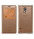 Funda Samsung S view EF-CG900BFEGWW rosa dorado para Galaxy s5