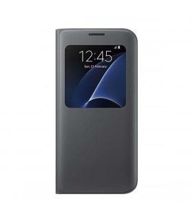 Funda Samsung tipo libro S View EF-CG935PBE  negra para Galaxy S7 Edge