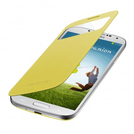 Funda S View Samsung EF-CI950BY amarilla para Galaxy S4