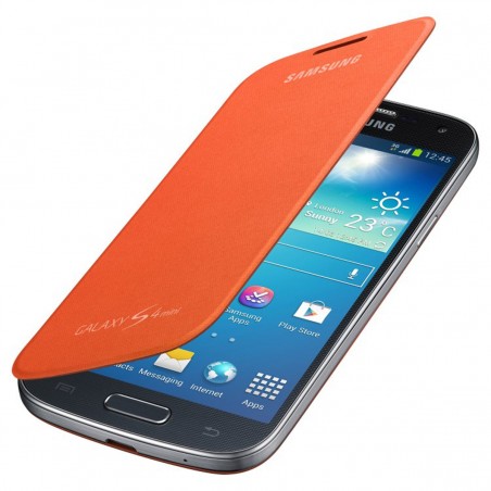 Funda libro Samsung EF-FI919BO naranja para Galaxy S4 Mini