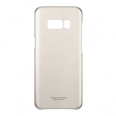 Funda Samsung Clear Cover dorada para Galaxy S8 Plus EF-QG955CFE
