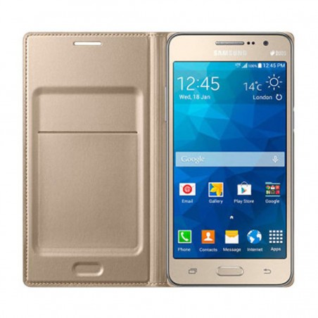 Funda tipo libro Samsung para Galaxy Grand Prime Oro EF-WG530BFEGWW