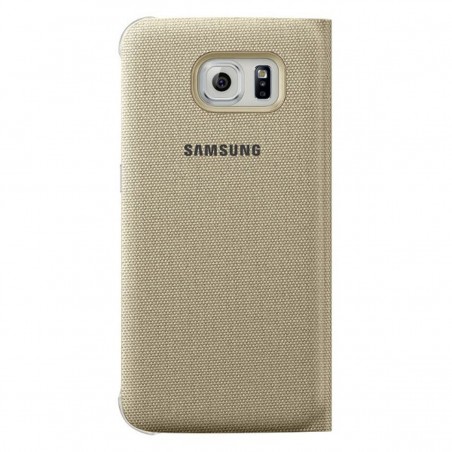 Funda tipo libro para Samsung Galaxy S6 dorada EF-WG920BFEGWW