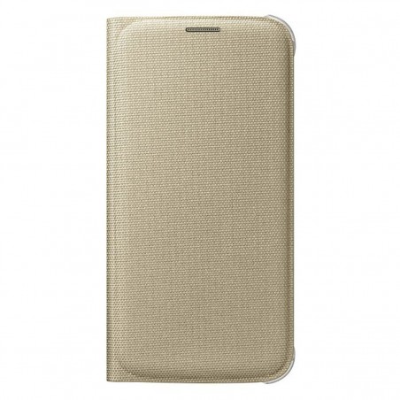 Funda tipo libro para Samsung Galaxy S6 dorada EF-WG920BFEGWW