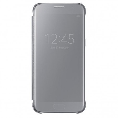 Funda Clear View Cover plata para Samsung Galaxy S7 EF-ZG930CSEGWW