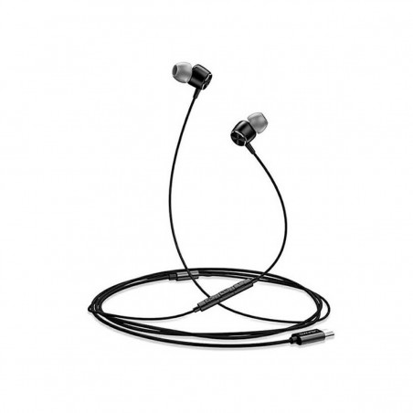 Auriculares Manos Libres con cable EP31 Metal (Type-C) Negro (Blister)
