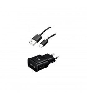Cargador Samsung con cable USB-C negro EP-TA20EBE + EP-DG950