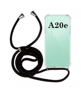 Funda Móvil Colgante para Samsung Galaxy A20e Cuerda Negra