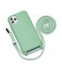 Funda móvil colgante con cuerda para iPhone SE 2020 / 8 / 7 silicona premium Verde