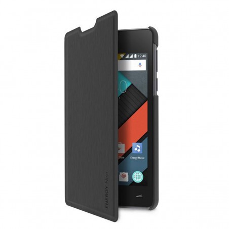Funda con cubierta Energy Phone Cover Neo Lite negra para Energy Phone Neo Lite