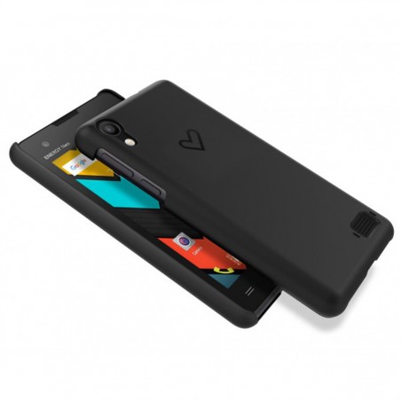 Funda con cubierta Energy Phone Cover Neo Lite negra para Energy Phone Neo Lite
