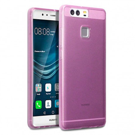 Funda silicona gel para Huawei P9 rosa