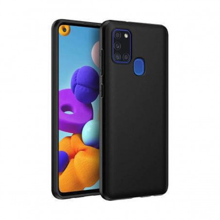 Funda silicona gel Samsung Galaxy A21s negro