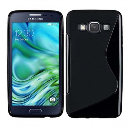 Funda silicona para Samsung Galaxy A3 negra