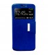Funda tipo libro azul con ventana para Aquaris E5
