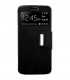 Funda tipo libro negra con ventana para Aquaris E5