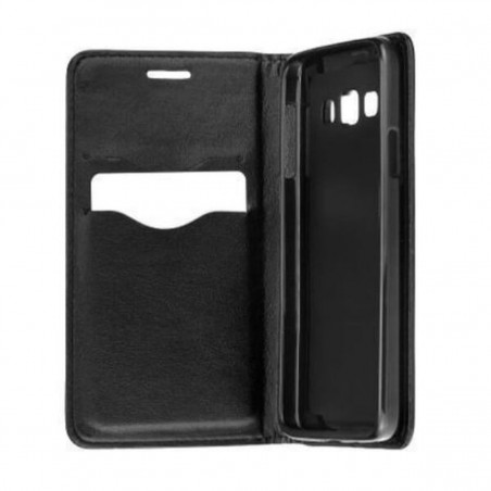 Funda de piel tipo libro Premium Negra para Samsung Galaxy J4 Plus 2018