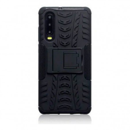 Funda rugerizada para Huawei P30 en color negro