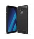 Funda silicona símil fibra de carbono Samsung Galaxy A8 (2018)